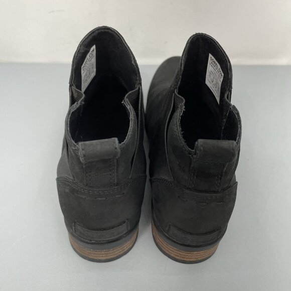 SOREL Emelie Chelsea Waterproof Ankle Boots Booties Leather Black Womens 8.5 - Picture 8 of 13